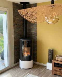 Poêle à granulés posé à Coutras par Le Cœur du Foyer, showroom à Libourne
