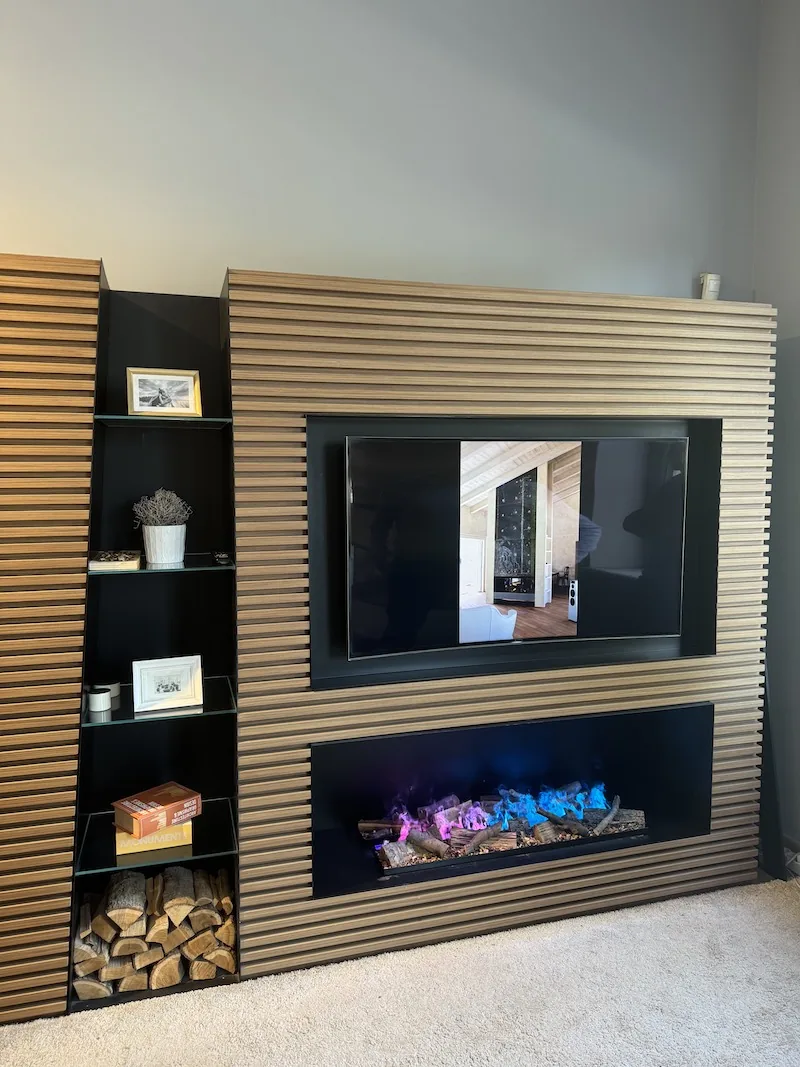 Cheminée électrique M LIVING Brace en vente et installation à Libourne — Le Cœur du Foyer