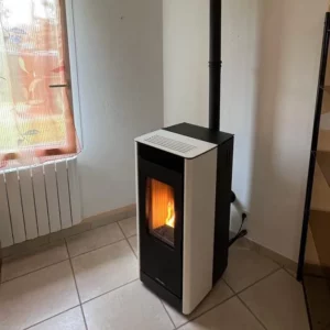 Insert à bois installé dans le Libournais — chantier Le Cœur du Foyer